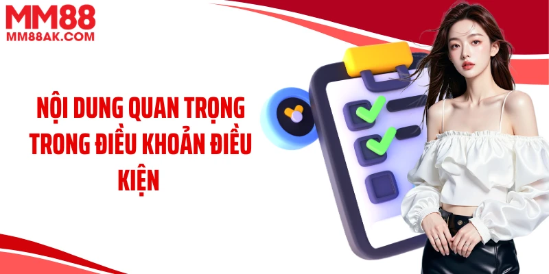 Nội dung quan trọng trong điều khoản điều kiện 